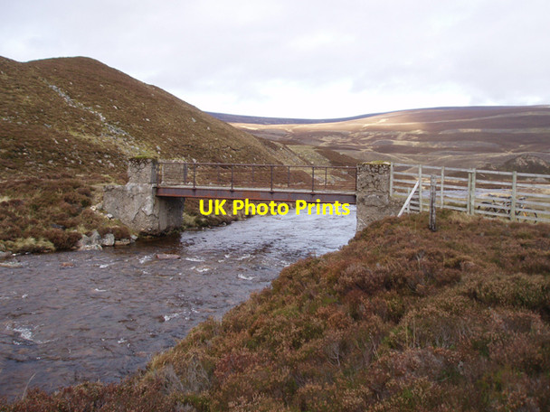 Photo 6"x4" Bridge over the River Gairn Wester Shenalt c2009