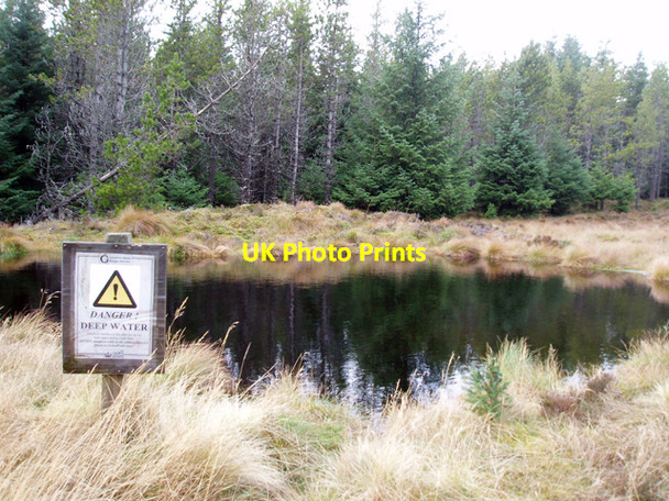 Photo 6"x4" Fire dam in plantation on Cairn Muldonich Cairn Dregnie c2009