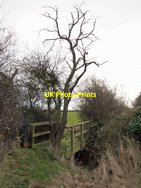 Photo 6"x4" Footbridge near Killingholme Power Station East Halton c2009