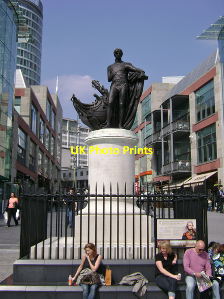 Photo 6"x4" Statue of Nelson, St Martin's Walk, Bullring B5 Birmingham c2009