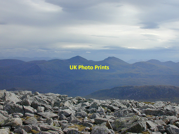 Photo 6"x4" View towards the Fannichs from Beinn Dearg Beinn Dearg\/NH2581 c2005
