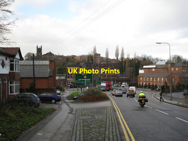 Photo 6"x4" Queueing at the lights, Buxton Road, Macclesfield Macclesfield c2009