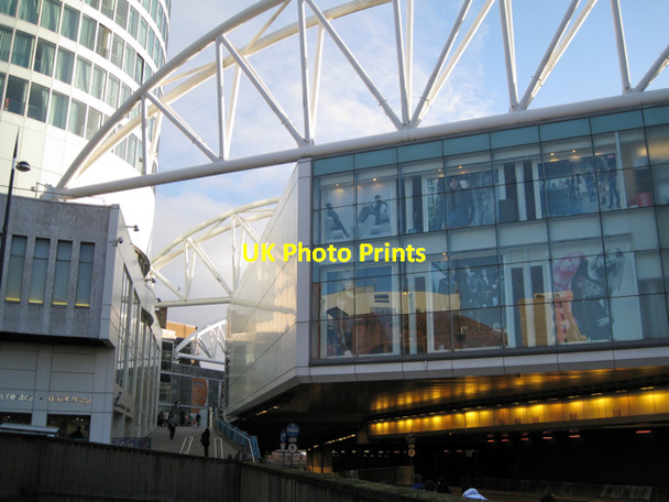 Photo 6"x4" North end of West Mall, Bullring (Debenhams) Birmingham c2009