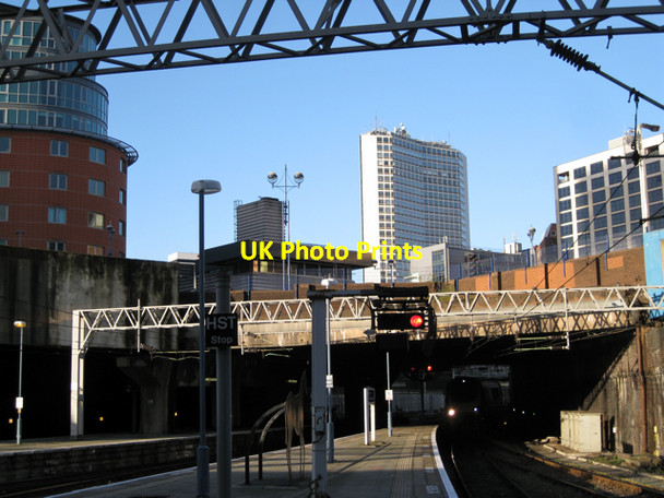 Photo 6"x4" West end of platform 6B, New Street station Lee Bank c2009