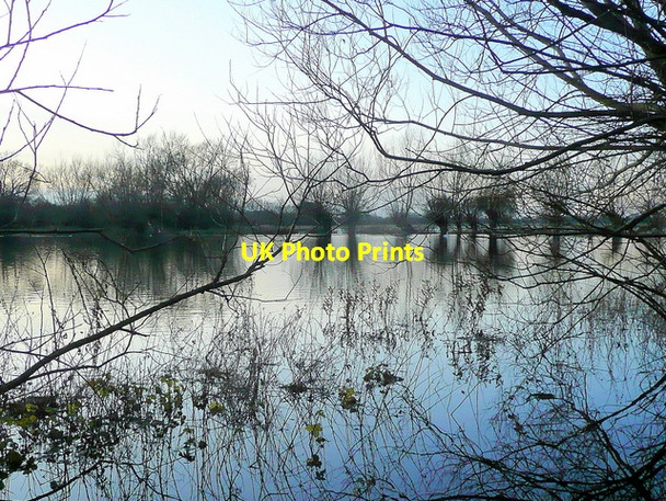 Photo 6"x4" Flooded North Meadow 3 Cricklade c2009