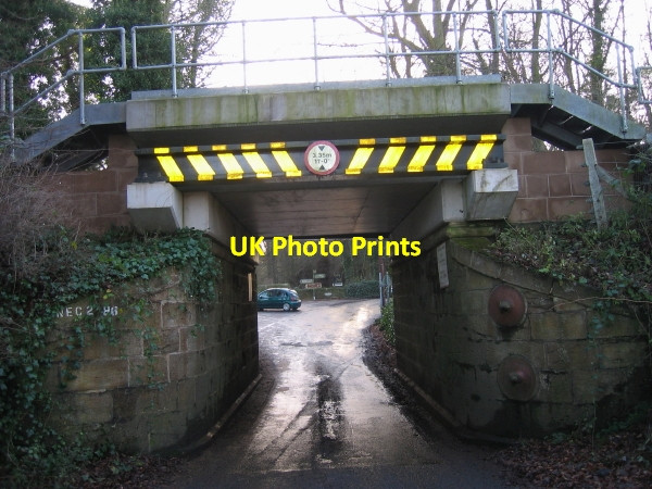 Photo 6"x4" Railway Bridge near Ridley Hall Bardon Mill c2009