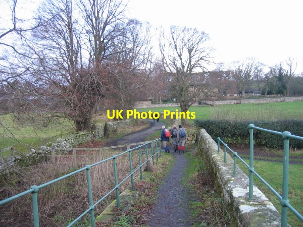 Photo 6"x4" Lane leading to Bardon Mill Station Bardon Mill c2009