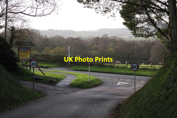 Photo 6"x4" Junction of Church Road, Cofton, and A379 Exeter Road Cofton c2009
