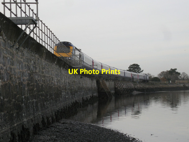 Photo 6"x4" River wall, railway and foreshore, Cockwood Cockwood\/SX9780 c2009
