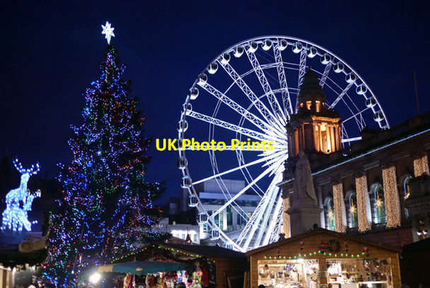 Photo 6"x4" Christmas lights, Belfast 2009 Belfast c2009