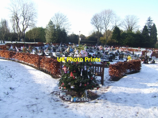 Photo 6"x4" Christmas Day 2009 at Bushbury Crematorium Wednesfield c2009