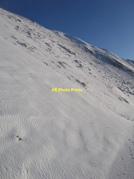 Photo 6"x4" Snow-covered slopes of Bryn Mawr Blaen-Ceulan c2010