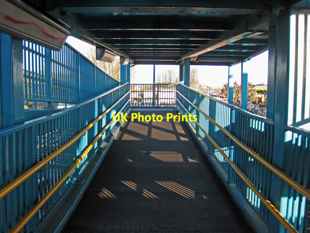 Photo 6"x4" Footbridge Ramp, Barnetby Station Barnetby le Wold c2009