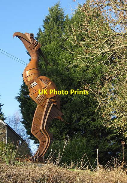 Photo 6"x4" One of two new sculptures Bromsash c2010