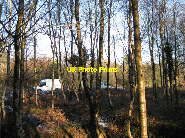 Photo 6"x4" Small car park, Haldon Forest Park Underdown\/SX8885 c2010