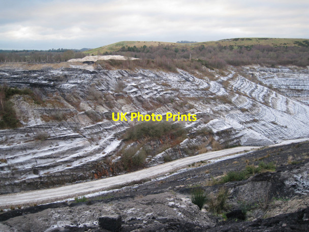 Photo 6"x4" Track into Newbridge ball clay quarry (2) Chudleigh Knighton c2010