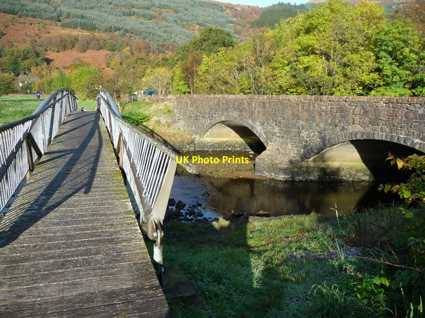 Photo 6"x4" Bridges over Loin Water Arrochar c2009