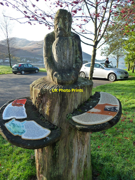 Photo 6"x4" Interpretation board at Arrochar car-park Arrochar c2009