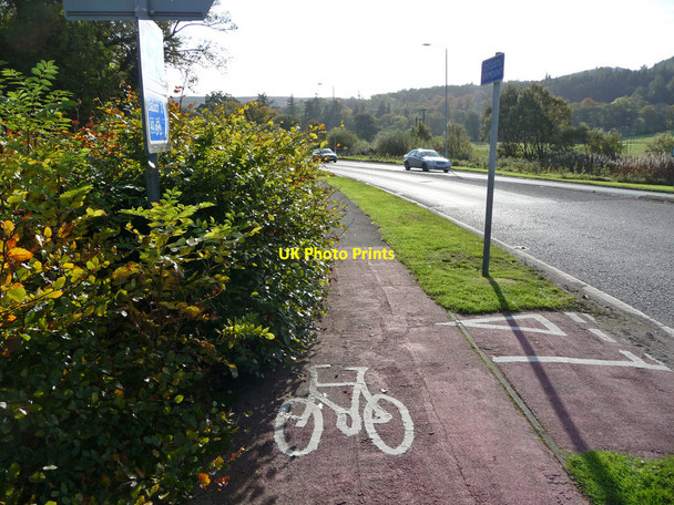 Photo 6"x4" Cycle path on A82 nr Arden roundabout Arden\/NS3684 c2009