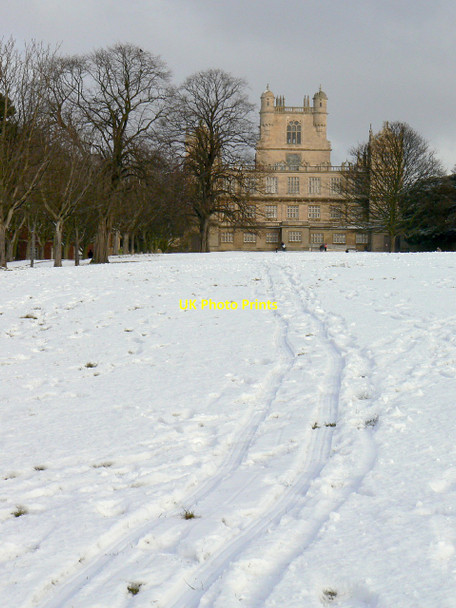 Photo 6"x4" Tracks in the snow Lenton Abbey c2010