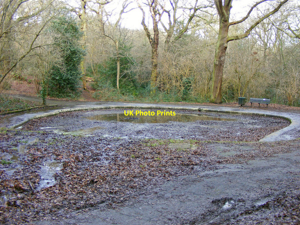 Photo 6"x4" Pond in the middle of Queen's Wood Hornsey c2009