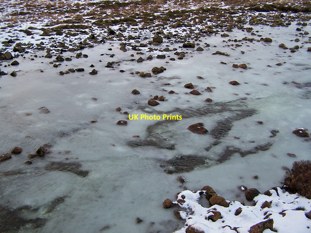 Photo 6"x4" Anchor ice in the River Sligachan Sconser c2010