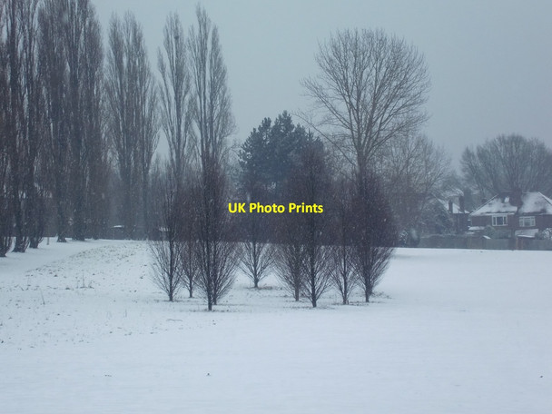 Photo 6"x4" Oakwood Park in the snow, London N14 Southgate\/TQ3094 c2010