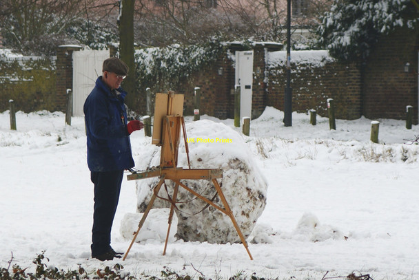 Photo 6"x4" Artist at Work Merton\/TQ2569 c2010