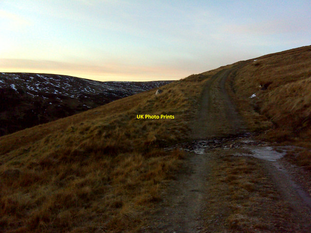 Photo 6"x4" Up towards Meall na Moine Lechrea Hill c2009