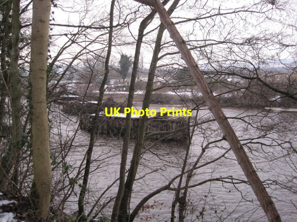 Photo 6"x4" Border Counties Railway Bridge (remains) Hexham c2010