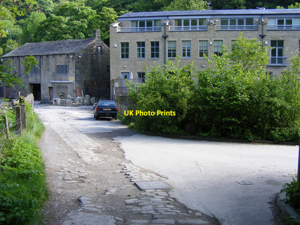Photo 6"x4" Mayroyd Mill from Mayroyd Lane Hebden Bridge c2009