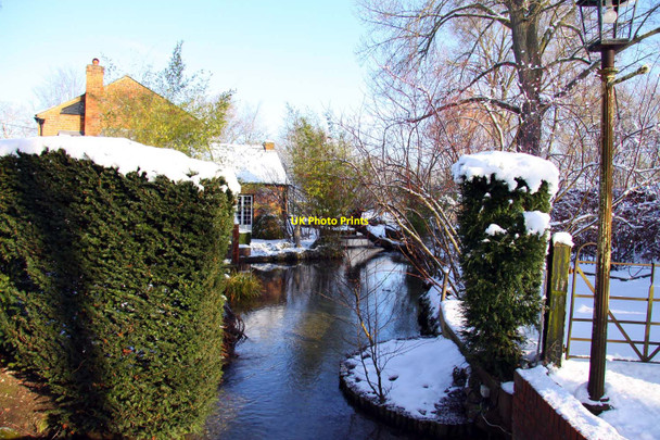 Photo 6"x4" Mill Brook from Church End Blewbury c2010