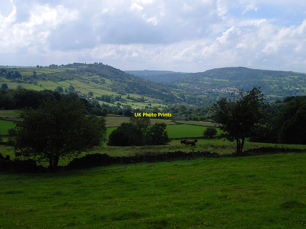 Photo 6"x4" Lumsdale - fields near Oaksedge Lane Matlock c2004