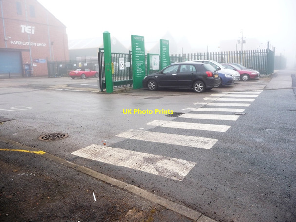 Photo 6"x4" Zebra crossing at entrance to Greens Industrial Park, Calder Vale Road Wakefield\/SE3320 c2010