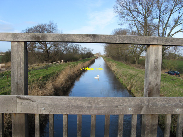 Photo 6"x4" View from Swaffham Bulbeck Lode cycle bridge Commercial End c2010
