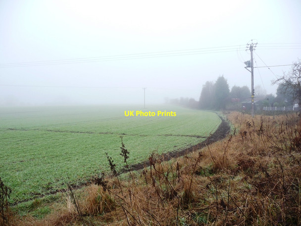 Photo 6"x4" Footpath crossing field, south of Horse Race End Heath Common\/SE3519 c2010