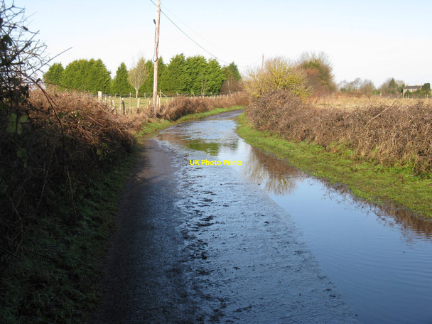 Photo 6"x4" Hurston Lane flooded in north Storrington Cootham c2010