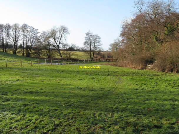 Photo 6"x4" Water logged pasture near Fryern Home Farm Storrington c2010