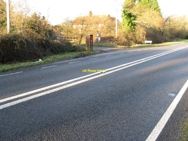 Photo 6"x4" Postbox at the road to Wiggonholt Wiggonholt c2010