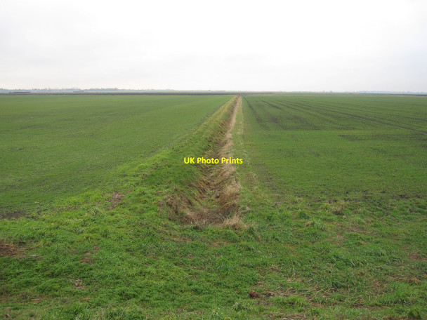 Photo 6"x4" Small ditch across Normoor Chatteris c2010