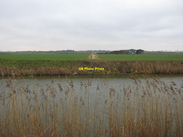 Photo 6"x4" Ditch across Nightlayers Fen Chatteris c2010