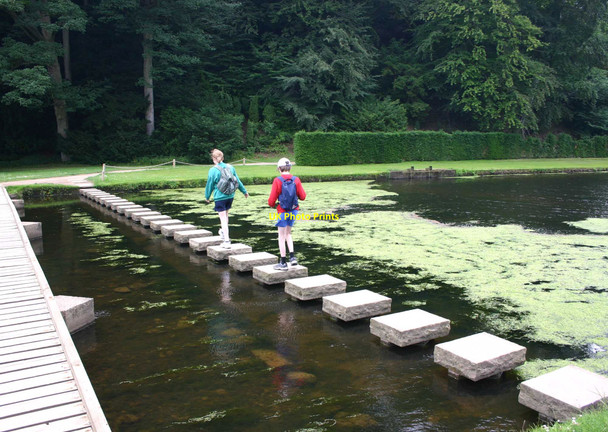 Photo 6"x4" Stepping Stones, Studley Royal Water Gardens Studley Roger c2006