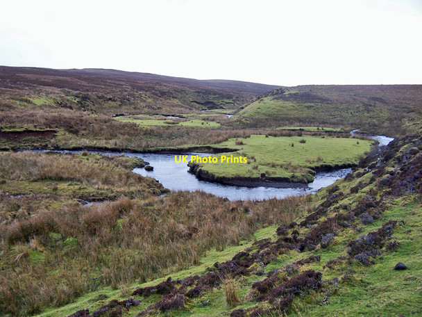 Photo 6"x4" Meanders in Caroy River Glen Heysdal c2010