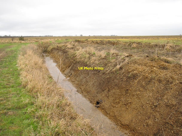 Photo 6"x4" Ditch by Folly Farm Doddington\/TL3990 c2010