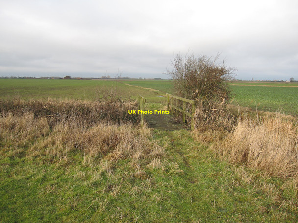 Photo 6"x4" Footbridge on Block Fen Doddington\/TL3990 c2010