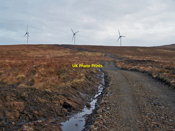 Photo 6"x4" New track to the windfarm Glen Heysdal c2010