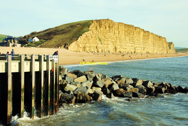 Photo 6"x4" West Bay: entrance to harbour Bridport c2007