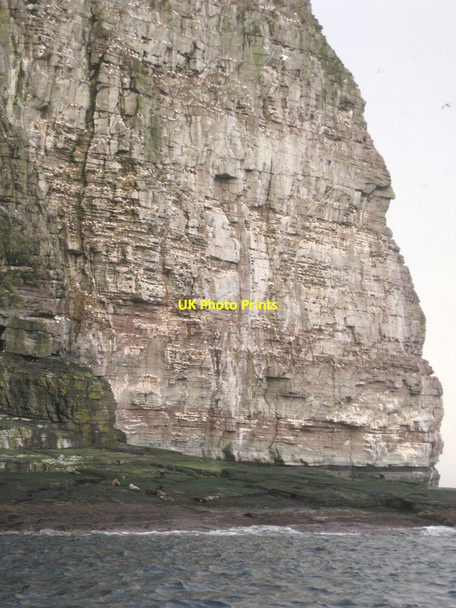 Photo 6"x4" Noup of Noss  from sea level Rumble Wick c2010