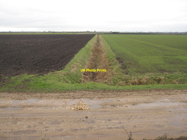 Photo 6"x4" Ditch across Langwood Fen Horseway c2010