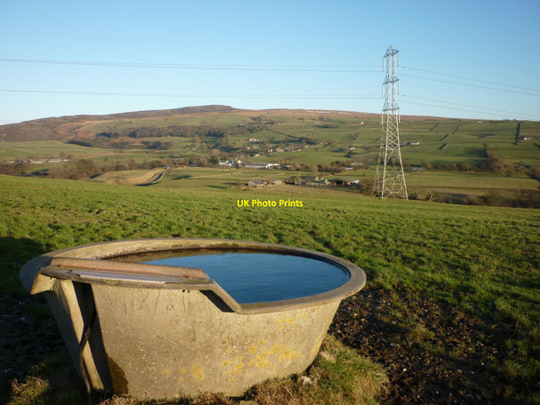 Photo 6"x4" Bath with a view Quernmore c2010